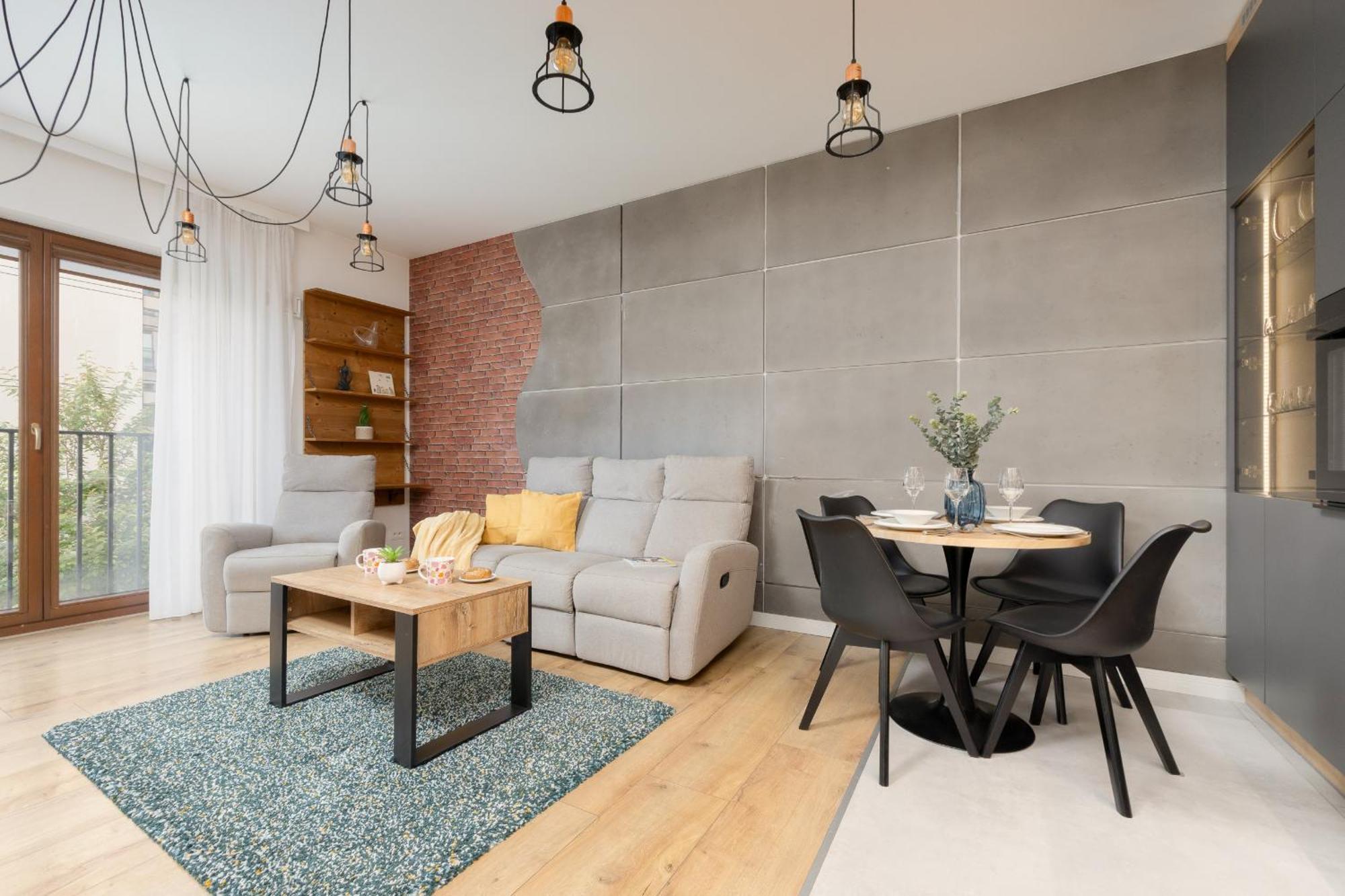 Apartament Przy Rzece Dla 2 Osob Z Parkingiem I Klimatyzacja W Warszawie By Rent Like *
